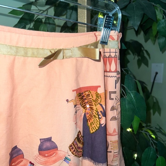 LAPIS Egyptian A-Line Beaded and Sequined Skirt Size Small - Picture 4 of 7